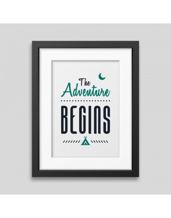 The adventure begins Framed poster